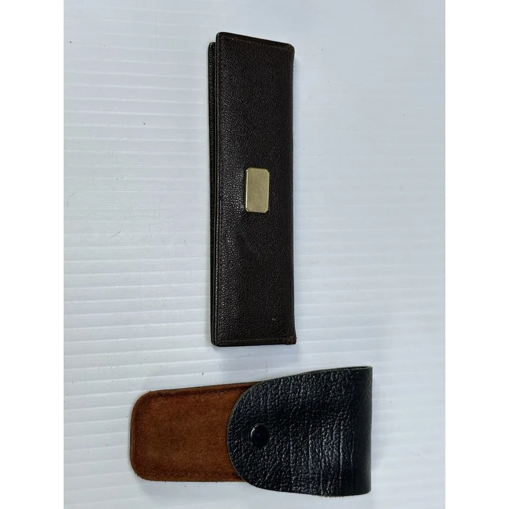 Vintage Travel Personal Grooming Kit Scissors Comb‎ Nail File Cuticle Tool Case